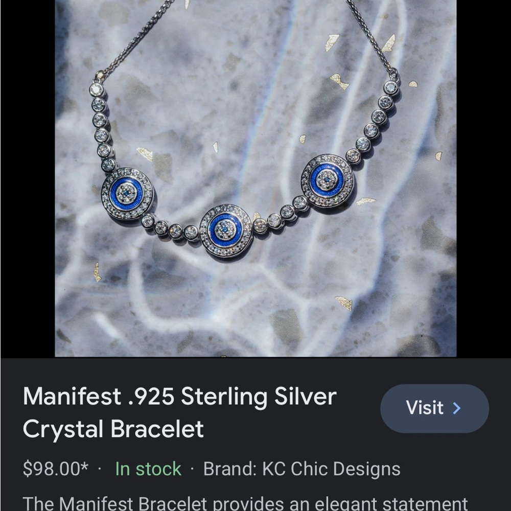 Normally $100. Evil eye bracelet.